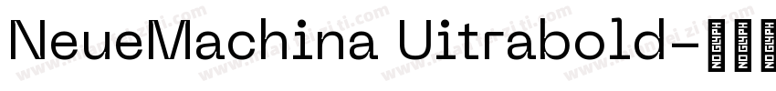 NeueMachina Uitrabold字体转换